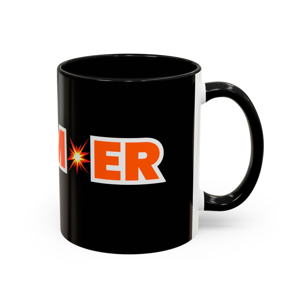 BOOM💥ER Coffee Mug w/Black Inside — 11/15oz Accent Mug