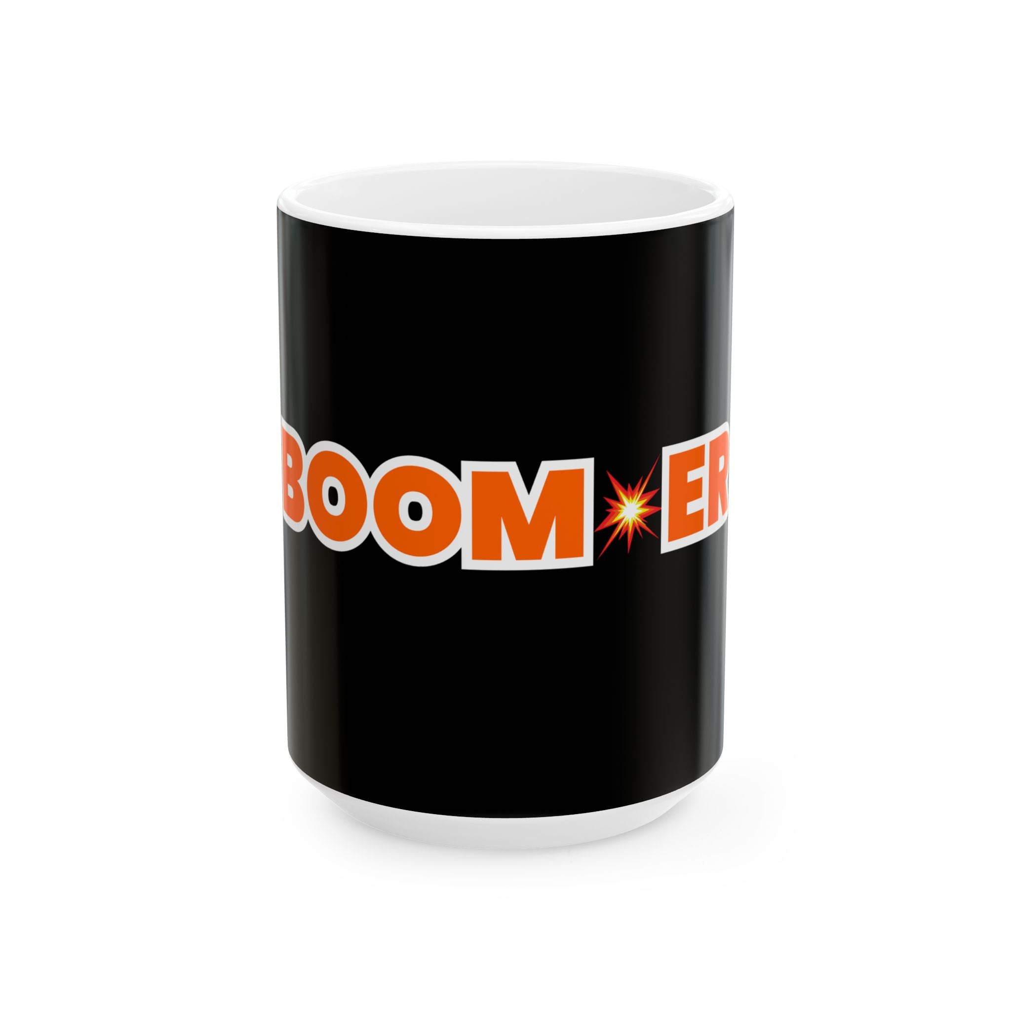 BOOM💥ER Coffee Mug w/White Inside — (11oz & 15oz)