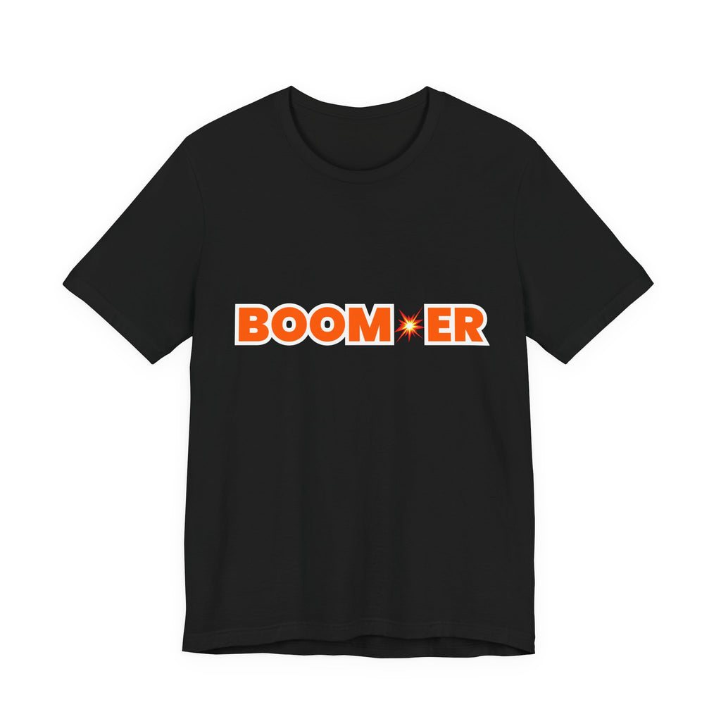 BOOM💥ER Retro T-Shirt — "BOOM💥ER" Logo