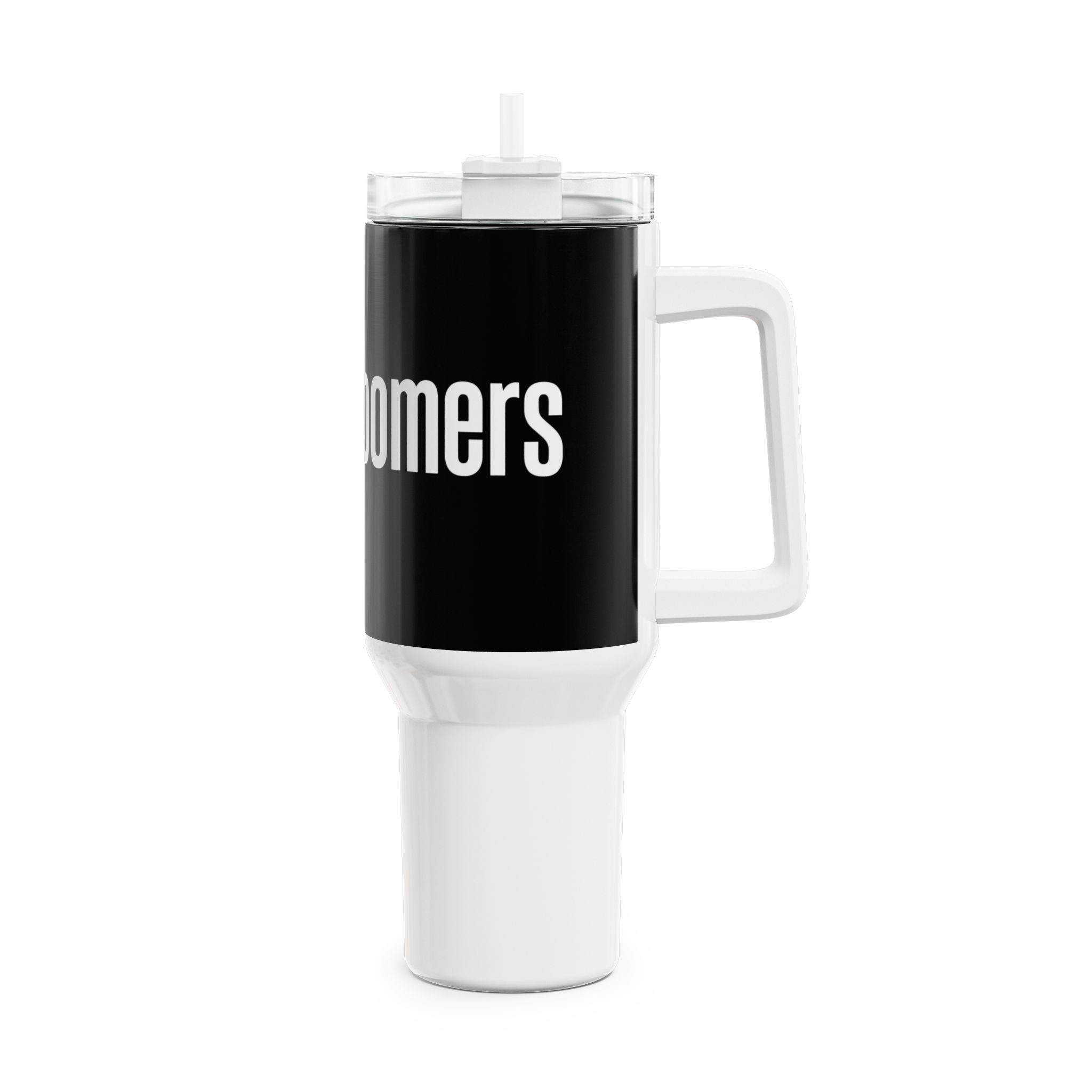 PickleBoomers™ 40oz Travel Tumbler (Black/White)