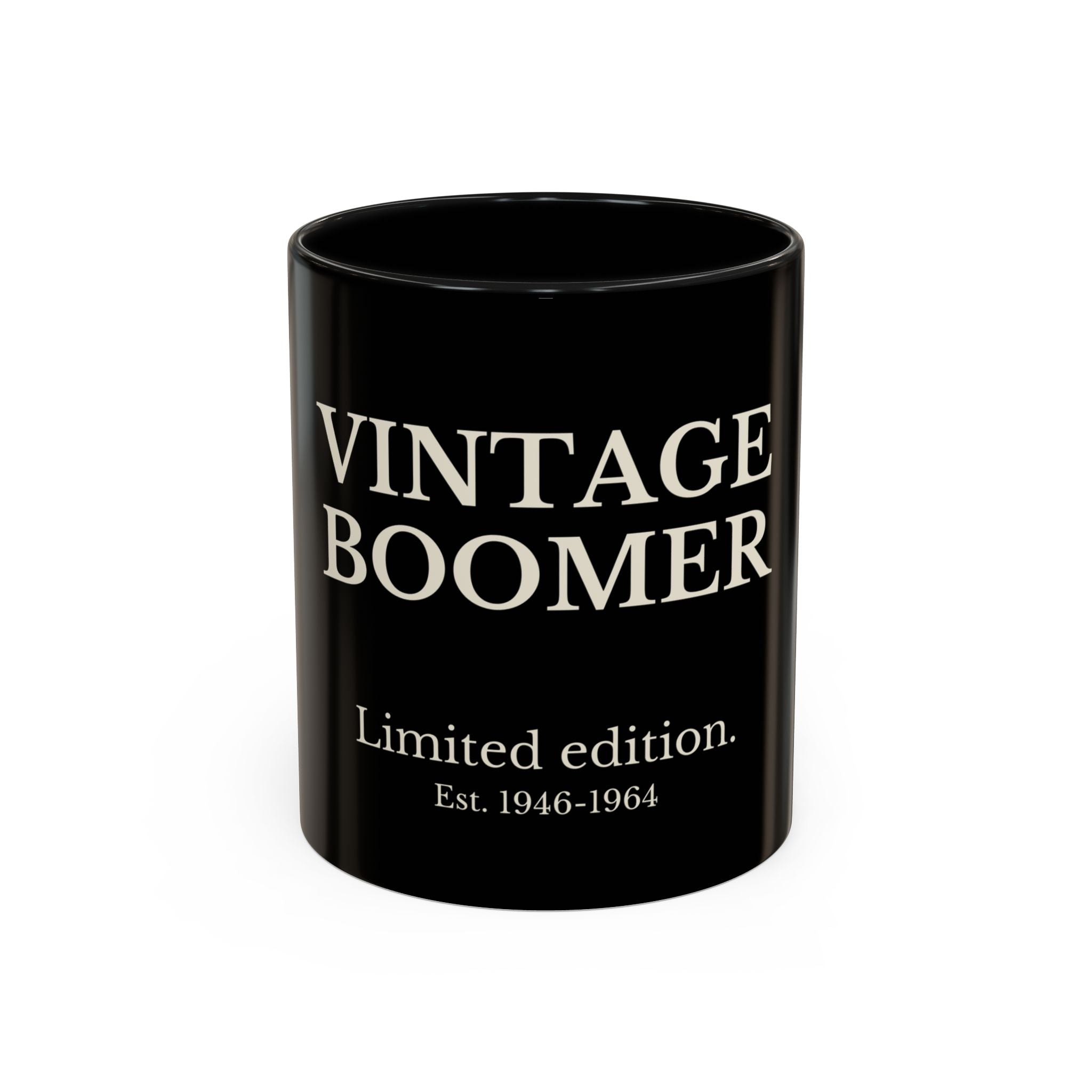VINTAGE BOOMER - Coffee Mug w/Black Inside — 11/15oz Accent Mug