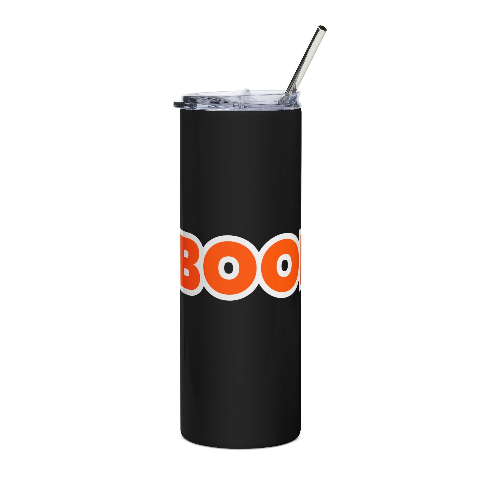 "BOOM💥ER" 20oz Stainless Tumbler — Bold Orange Graphic