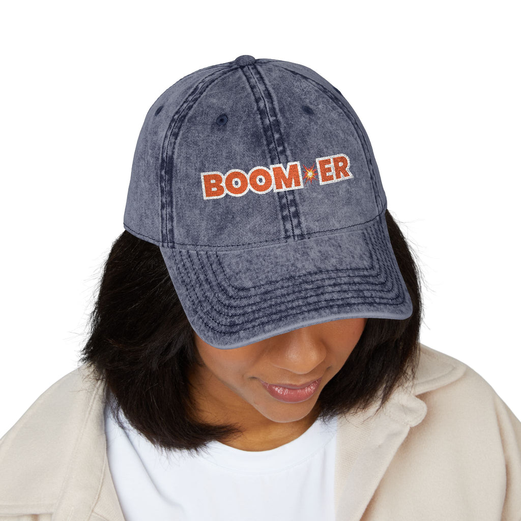 BOOM💥ER - Retro Embroidered Cap