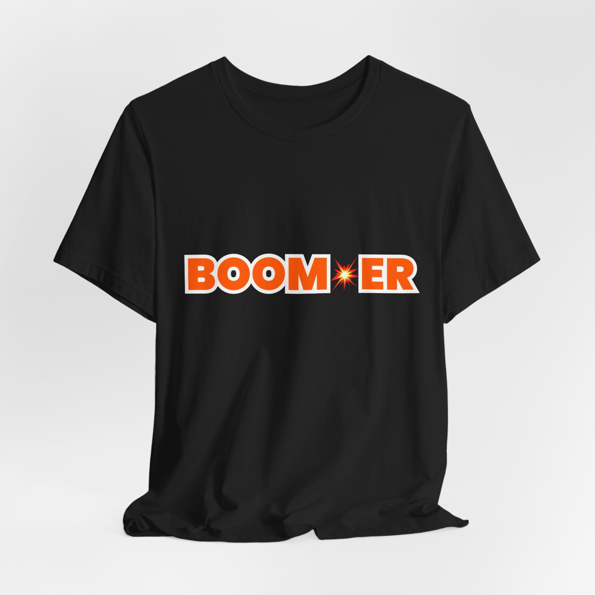 BOOM💥ER Retro T-Shirt — "BOOM💥ER" Logo